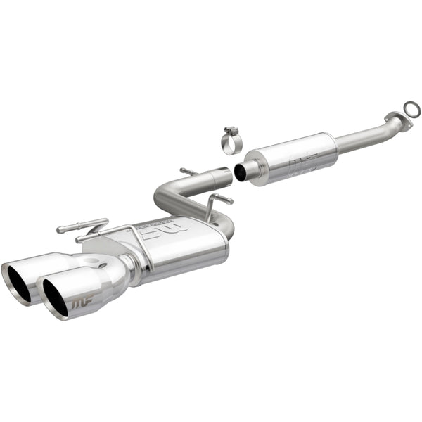 MagnaFlow CatBack 18-19 Toyota Camry SE 2.5L Street Series Single Exit Polished Stainless Exhaust - Bull Strap