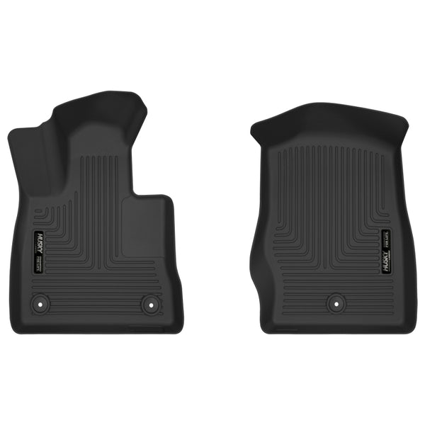 Husky Liners 2020+ Ford Explorer X-Act Contour Black Front Floor Liners - Bull Strap