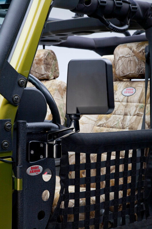 Body Armor 4x4 Mirror Set For Trail Doors - Bull Strap