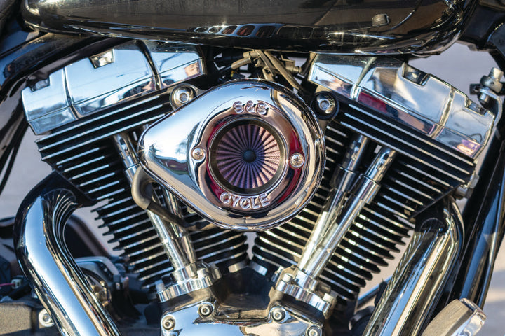 S&S Cycle 01-17 BT Stealth Air Stinger Kit w/ Chrome Teardrop - Bull Strap