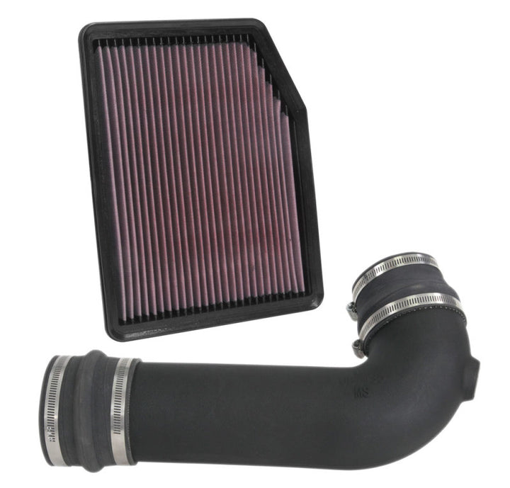 K&N 19-20 GM 1500 V8-5.3L/6.2L 57 Series FIPK Performance Intake Kit - Bull Strap
