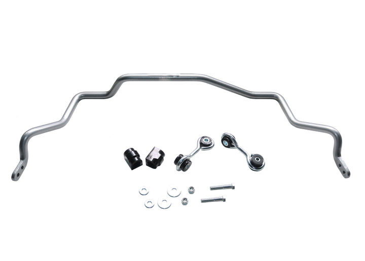 Whiteline 99-05 BMW 3 Series E46 (Excl. M3) Rear 20mm Heavy Duty Adjustable Swaybar - Bull Strap