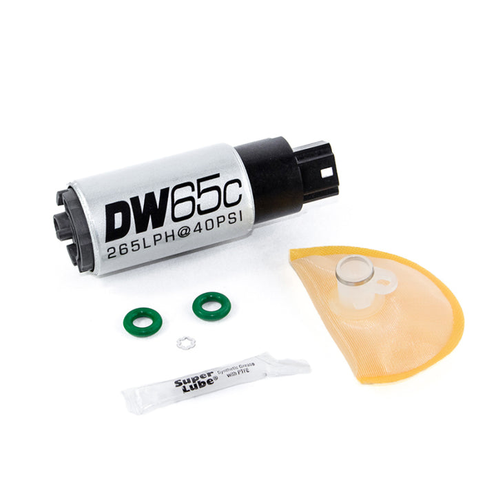 DeatschWerks 265 LPH Compact In-Tank Fuel Pump w/ 06-13 Civic Set Up Kit - Bull Strap