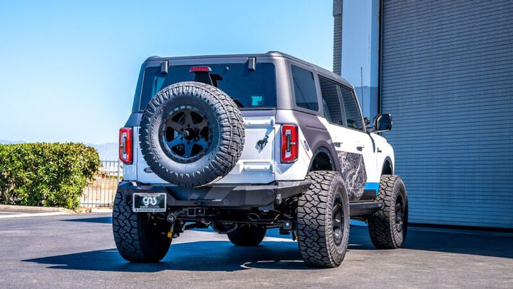 Borla 21-22 Ford Bronco 2.7L V6 4WD S-Type Axle Back Exhaust w/ Black Coated Tips - Bull Strap