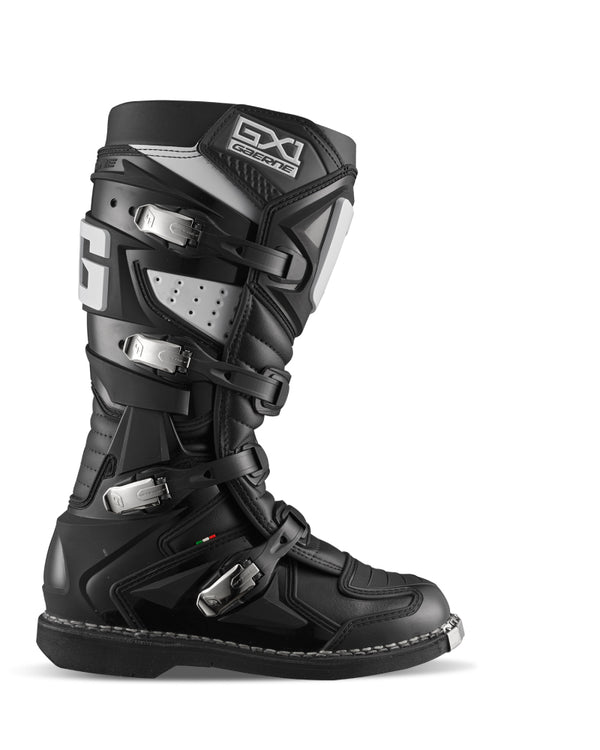 Gaerne GX1 Boot Black Size - 8 - Bull Strap