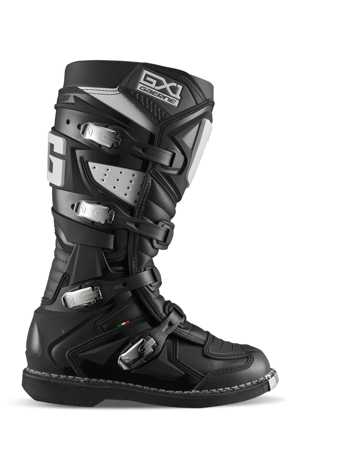 Gaerne GX1 Boot Black Size - 8 - Bull Strap