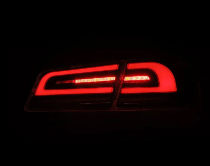 AlphaRex 12-21 Tesla Model S LUXX-Series LED Tail Lights - Black/Red - Bull Strap