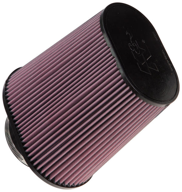 K&N Universal Tapered Filter 4-1/2in Flange, 6-1/4in x 9-1/4in Base, 7in x 4.5in Top, 10in Height - Bull Strap
