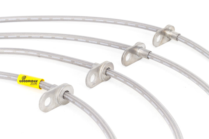 Goodridge 12-15 Honda Civic Si / 13-15 Acura ILX 2.4L (Lrg Disc) Stainless Steel Brake Line Kit - Bull Strap