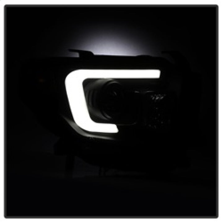 Spyder Toyota Tundra 2014-2016 Projector Headlights Light Bar DRL Black Smoke PRO-YD-TTU14-DRL-BSM - Bull Strap