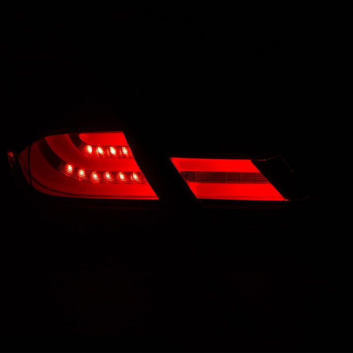 ANZO 2013-2015 Honda Civic LED Taillights Black - Bull Strap