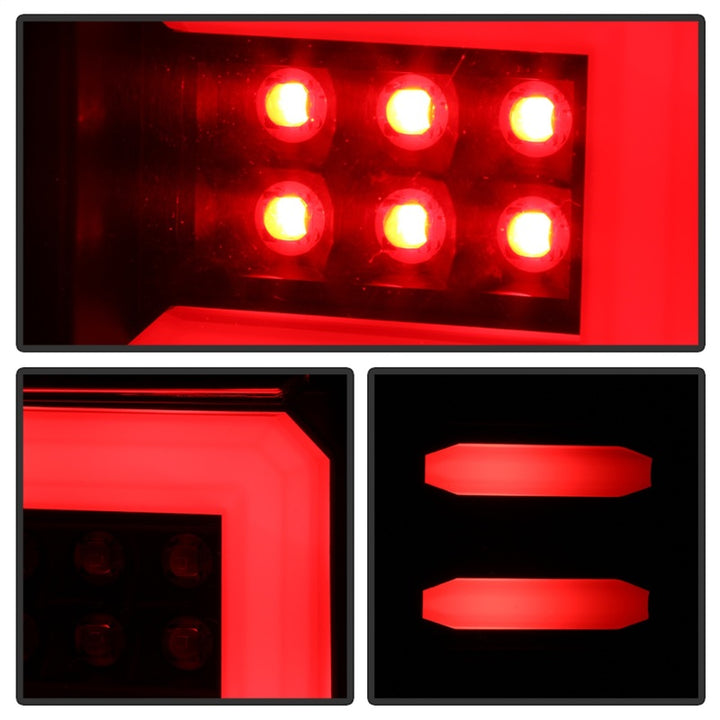 Spyder Chevy 1500 14-16 Light Bar LED Tail Lights All Blk ALT-YD-CS14-LBLED-BKV2 - Bull Strap