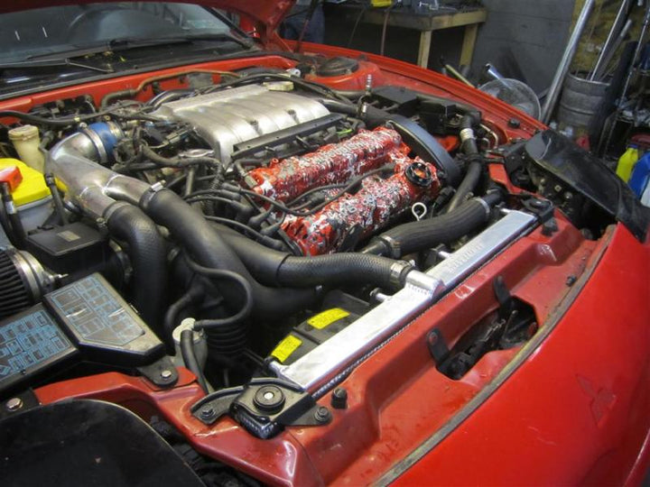 Mishimoto 91-99 Mitsubishi 3000GT Turbo Manual Aluminum Radiator - Bull Strap