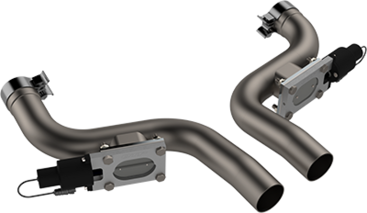 2015-2023 Dodge Challenger,Charger & Chrysler 300C 6.2,6.4L QTP Aggressor Cutout Pipes - Bull Strap
