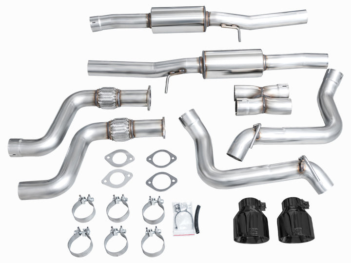 AWE 2023 Nissan Z RZ34 RWD Track Edition Catback Exhaust System w/ Diamond Black Tips - Bull Strap