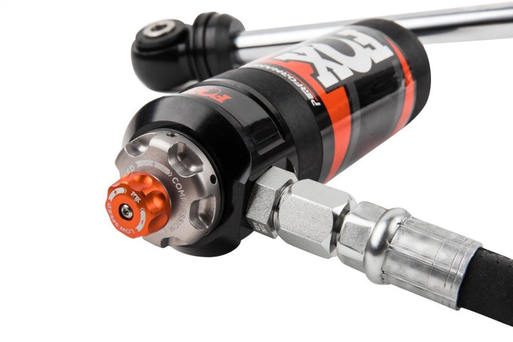 Fox 2018+ Jeep JL 2.5 Factory Race Series 10.17in Remote Res. Front Shock Set / 2-3in. Lift w/ DSC - Bull Strap