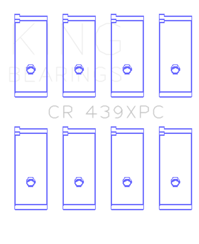 King Engine Bearings Honda B18A1/B18B1 pMaxKote Performance Rod Bearing Set - Size STDX - Bull Strap