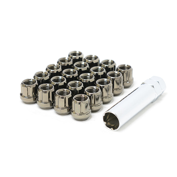 Wheel Mate Muteki Open End Lug Nuts - Titanium 12x1.25 - Bull Strap