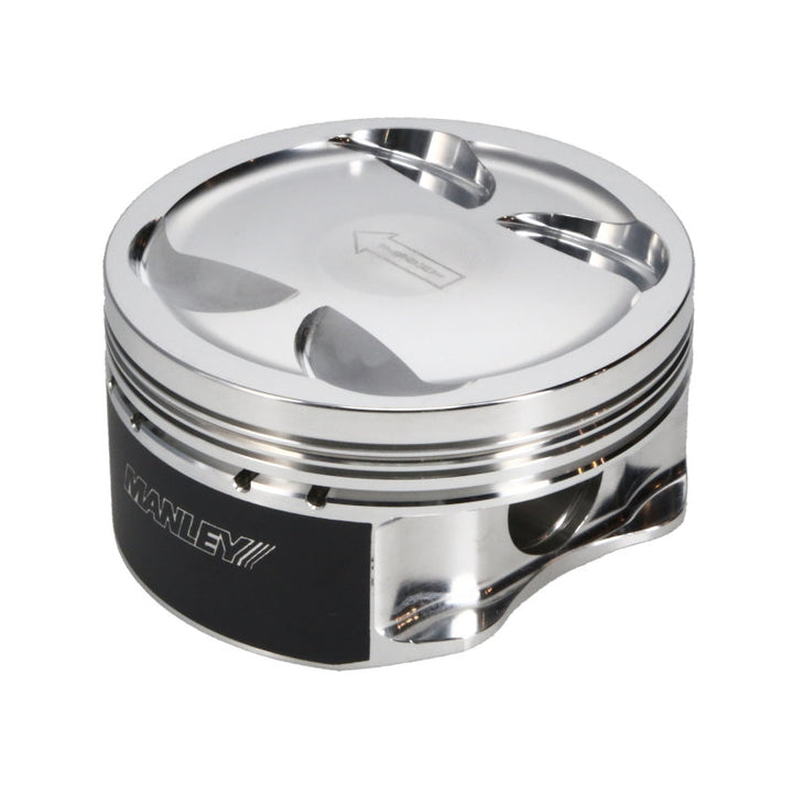 Manley 04+ Subaru WRX STi (EJ257) STD Stroke 99.5mm STD Bore 9.8:1 Dish Piston Set with Rings - Bull Strap