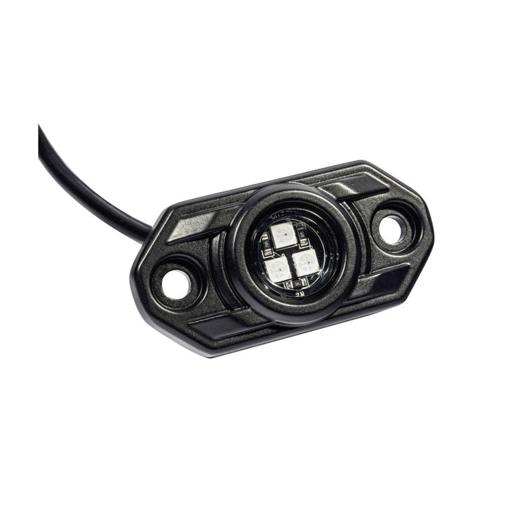 KC HiLiTES C-Series RGB LED Rock Light Kit (Incl. Wiring) - Set of 6 - Bull Strap