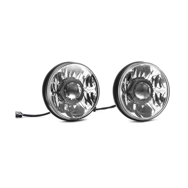 KC HiLiTES 18-20 Jeep JL/JT 7in. Gravity LED Pro DOT Approved Replac. Headlight (Pair Pack Sys) - Bull Strap