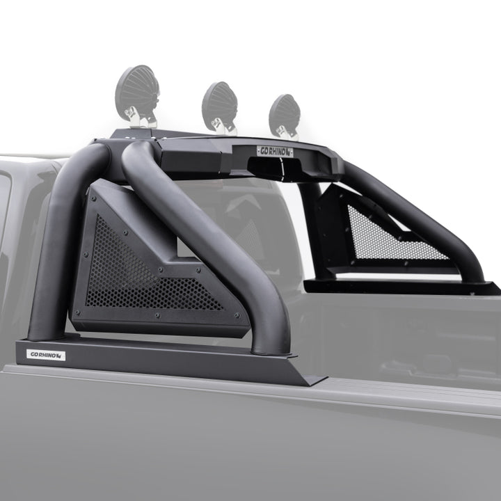 Go Rhino 07-20 Toyota Tundra Sport Bar 2.0 (Full Size) - Tex Blk - Bull Strap