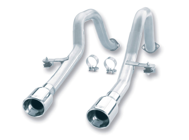 Borla 97-04 Chevrolet Corvette 5.7L 8cyl RWD Very Aggressive Catback Exhaust - Off-Road/Racing - Bull Strap