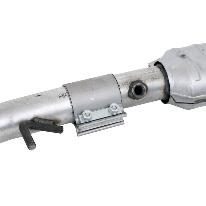 BBK 96-98 Mustang 4.6 Cobra High Flow X Pipe With Catalytic Converters - 2-1/2 - Bull Strap