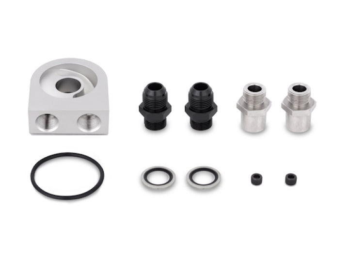 Mishimoto Universal 10 Row Oil Cooler Kit (Metal Braided Lines) - Bull Strap