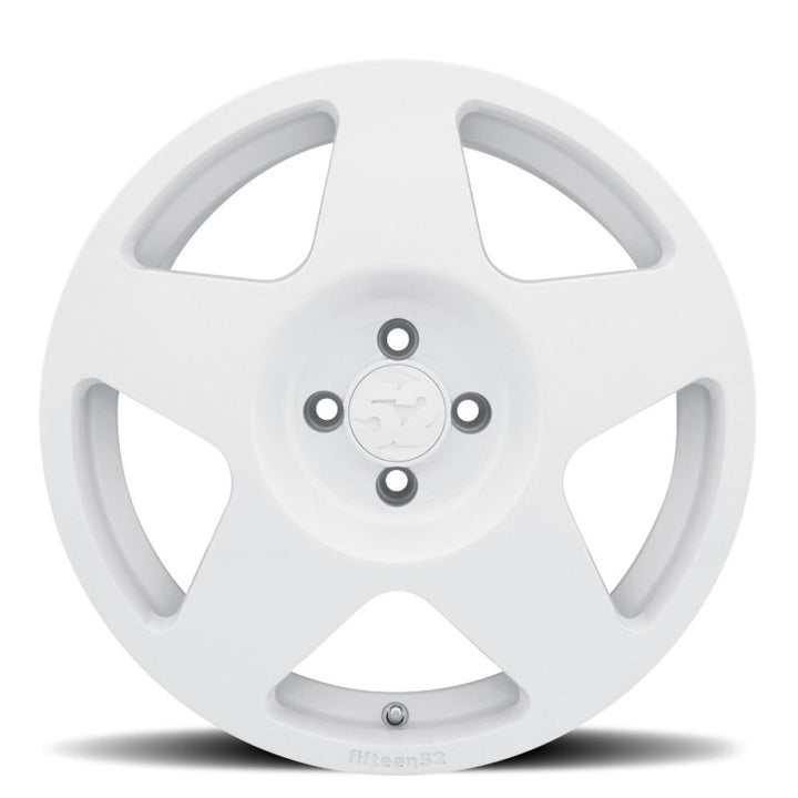fifteen52 Tarmac 17x7.5 4x108 42mm ET 63.4mm Center Bore Rally White Wheel - Bull Strap