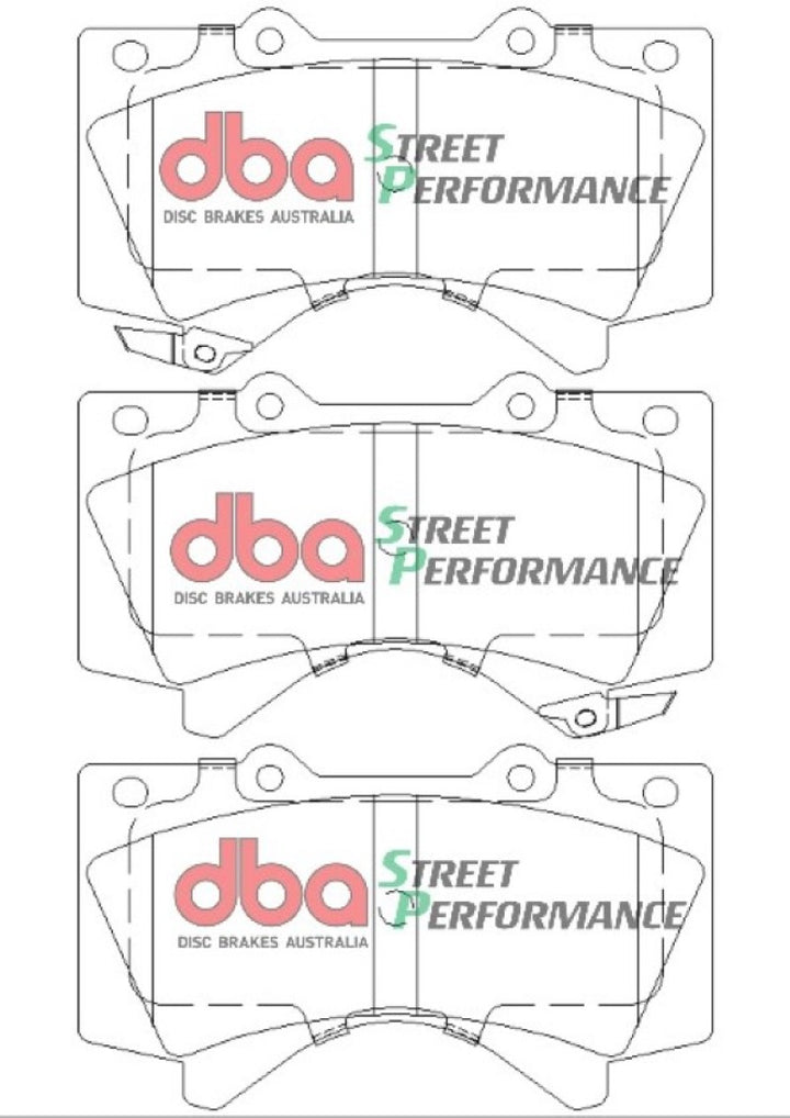 DBA 07-18 Toyota Tundra SP Performance Front Brake Pads - Bull Strap