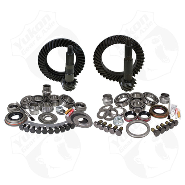 Yukon Gear & Install Kit Package For Jeep XJ w/ Dana 30 Front/Model 35 Rear in a 4.88 Ratio - Bull Strap