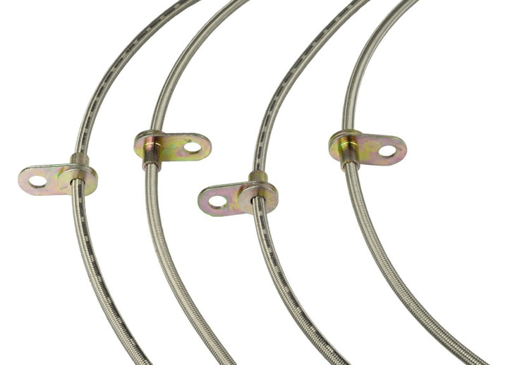Goodridge 12-15 Chevrolet Camaro (ZL1 Only) Stainless Steel Brake Line Kit - Bull Strap