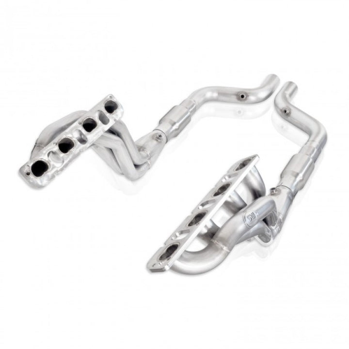 Stainless Works 2015-18 Hemi Headers 2in Primaries 3in High-Flow Cats - Bull Strap