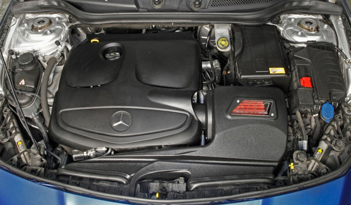 AEM 13-15 Mercedes CLA250 L4 2.5L Silver Cold Air Intake - Bull Strap