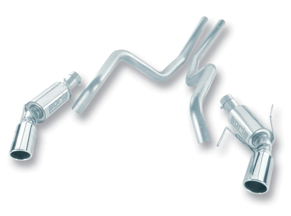 Borla 05-09 Ford Mustang GT Dual Exhaust - Bull Strap