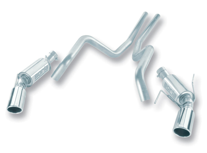 Borla 05-09 Ford Mustang GT Dual Exhaust - Bull Strap