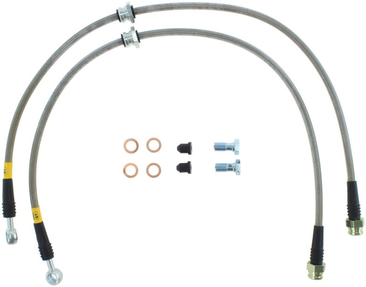 StopTech 2015 VW Golf (MK7) Front Stainless Steel Brake Line Kit - Bull Strap