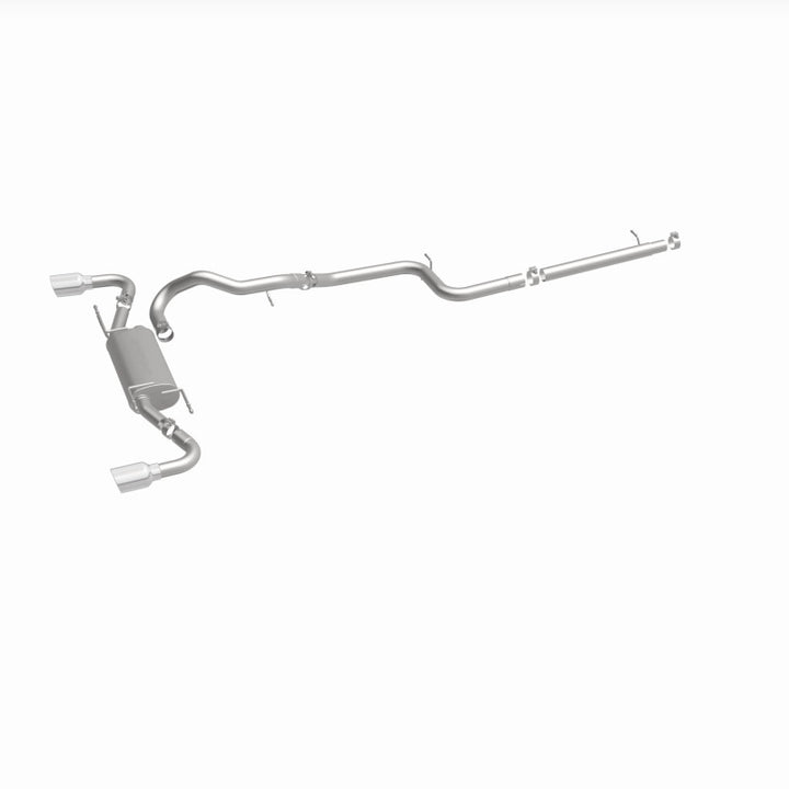 MagnaFlow 10-12 Mazda 3 L4 2.5L Hatchback Split Rear Exit Stainless Cat Back Performance Exhaust - Bull Strap