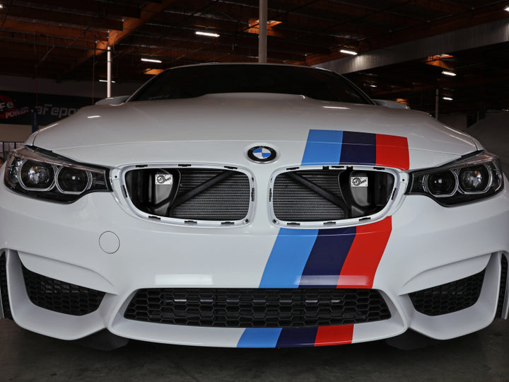 aFe Magnum FORCE Dynamic Air Scoop 15-18 BMW M3/15-20 M4 - Bull Strap