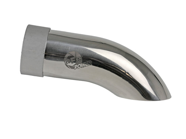 aFe MACH Force-Xp 304 Stainless Steel Clamp-on 2.5in Exhaust Tip - Polished - Bull Strap