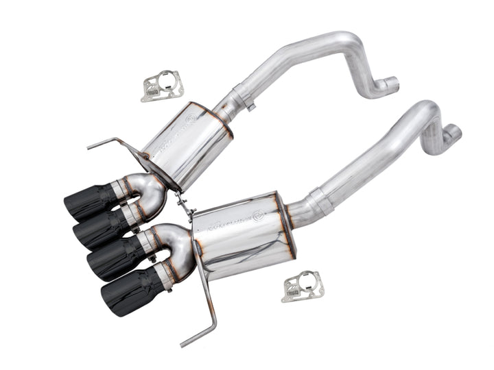 AWE Tuning 14-19 Chevy Corvette C7 Z06/ZR1 Track Edition Axle-Back Exhaust w/Black Tips - Bull Strap