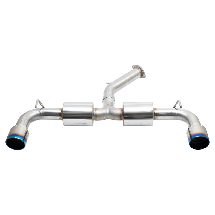 Injen 19-22 Hyundai Veloster N L4 2.0L Turbo Performance SS Axle Back Exhaust System - Burnt Ti Tips - Bull Strap