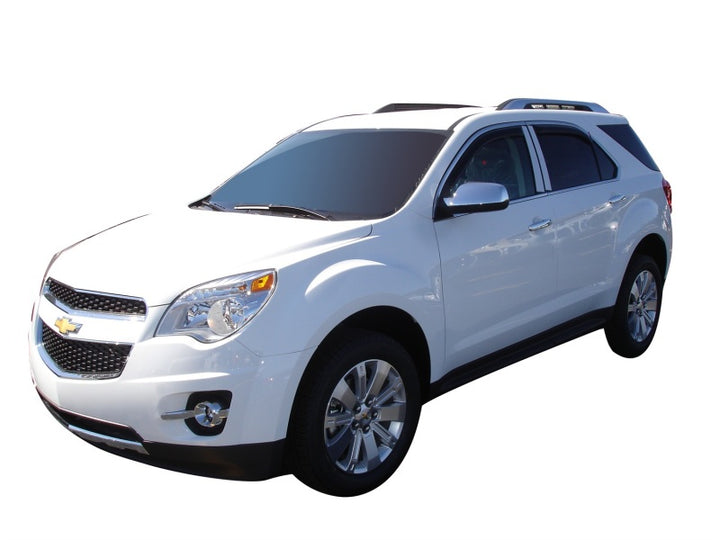 AVS 10-17 Chevy Equinox Ventvisor In-Channel Front & Rear Window Deflectors 4pc - Smoke - Bull Strap