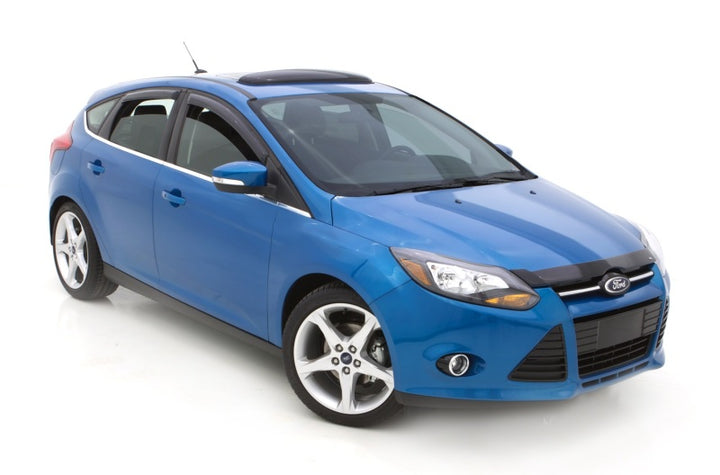 AVS Universal Windflector Classic Sunroof Wind Deflector (Fits Up To 35.5in.) - Smoke - Bull Strap