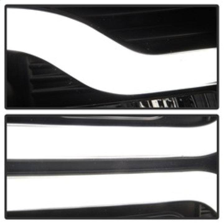 Spyder Chevy Silverado 1500 07-13 Version 3 Projector Headlights - Black PRO-YD-CS07V3-LBDRL-BK - Bull Strap