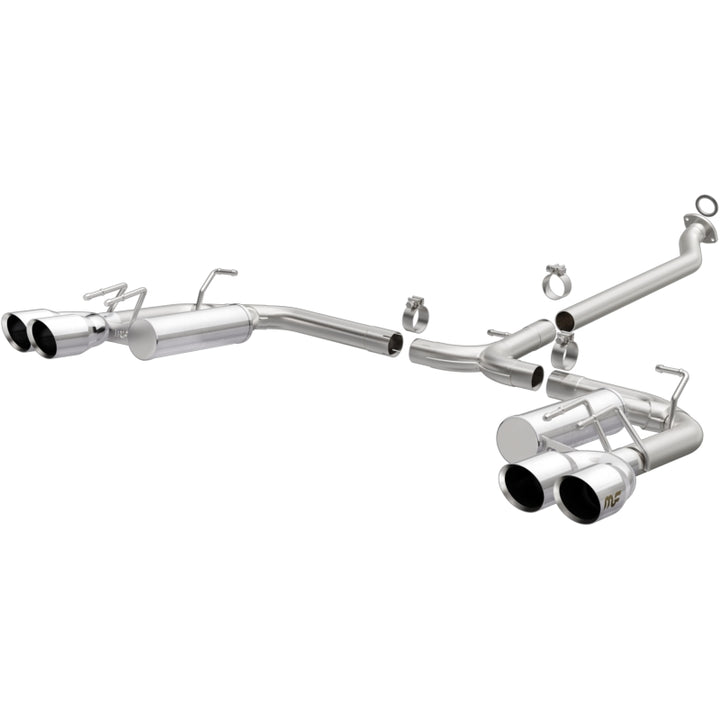 MagnaFlow 18-19 Toyota Camry XSE 2.5L (FWD) Street Series Cat-Back Exhaust w/4in Polished Quad Tips - Bull Strap