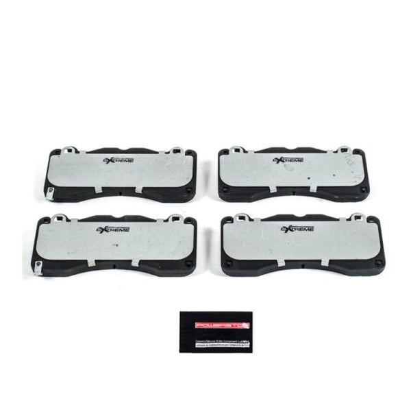 Power Stop 15-19 Ford Mustang Front Z26 Extreme Street Brake Pads w/Hardware - Bull Strap