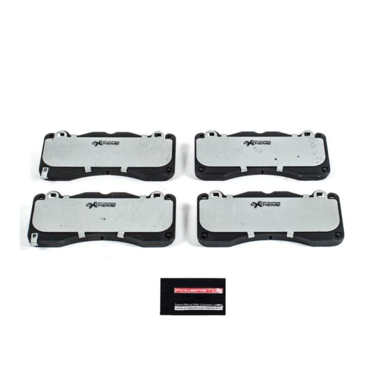 Power Stop 15-19 Ford Mustang Front Z26 Extreme Street Brake Pads w/Hardware - Bull Strap