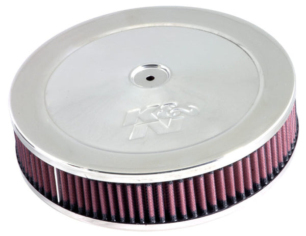 K&N Marine Engine Flame Arrestor 5-1/8in Flange / 9in OD / 8in ID / 2.125in H - Bull Strap